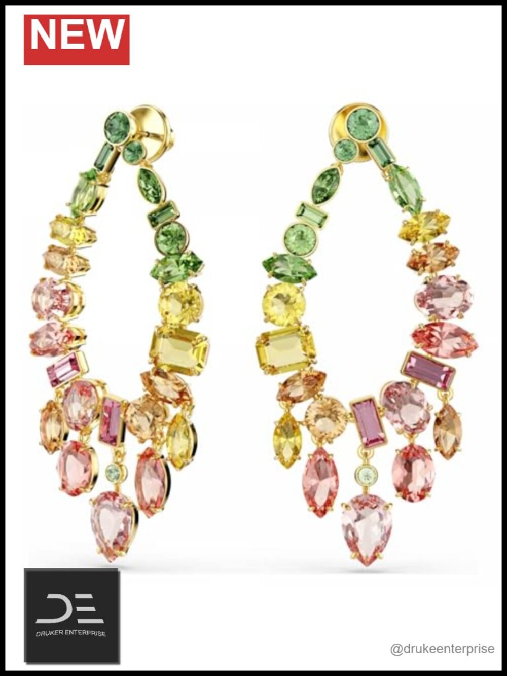 Swarovski Gema Ombre Crystal Earrings